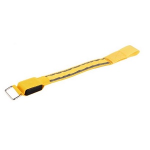 Armband wärmend mit USB Aufladung gelb mit Leuchtstreifen