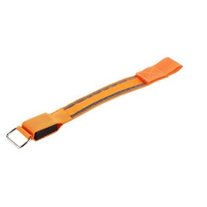 Armband wärmend mit USB Aufladung orange mit Leuchtstreifen