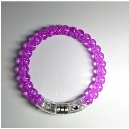 LED Armreif schmal purple