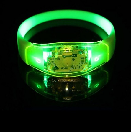 LED Leuchtarmband Soundgesteuert grün